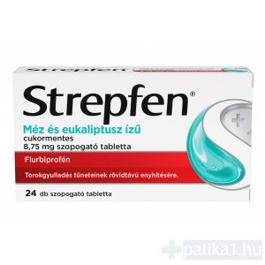 Strepfen cukormentes 8,75 mg szopogató tabletta méz/eukaliptusz 24x
