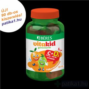 Béres Vitakid C+D3 gumivitamin gumitabletta 90x