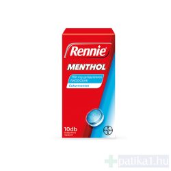 Rennie Menthol 750 mg gyógyszeres rágógumi 10x