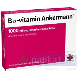 Vitamin B12 Ankermann 1000 mcg bevont tabletta 50x