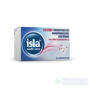 Isla Medic Hydro + / Voice pasztilla cseresznye 20x
