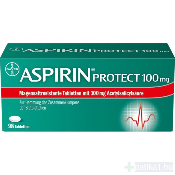 Aspirin Protect 100 mg gyomornedv-ellená. bev. tab. tabl. 98 db