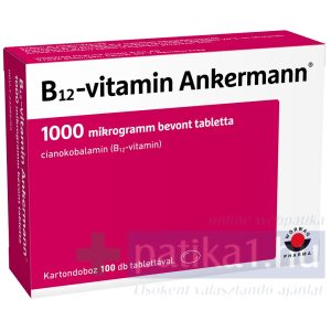 Vitamin B12 Ankermann 1000 mcg bevont tabletta 100x