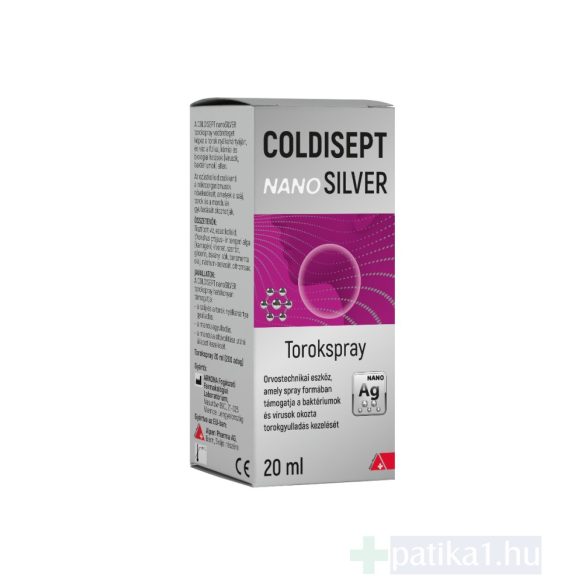 Coldisept NanoSILVER torokspray 20 ml