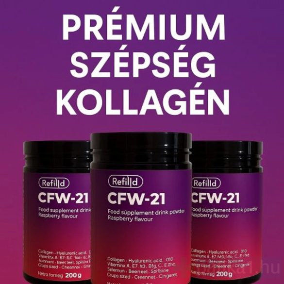 Refilld CFW-21 Szépség kollagén italpor prémium beauty kollagén 200 g