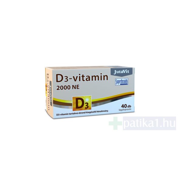 JutaVit D3-vitamin 2000 NE (50µg) lágykapszula 40x