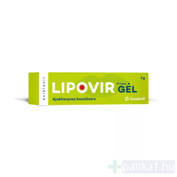 Lipovir gél 50 mg/g 2 g