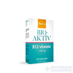 BioCo Bioaktív B12-vitamin 1500 mcg tabletta 60x
