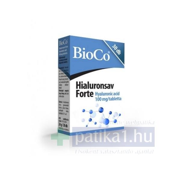 BioCo Hialuronsav Forte tabletta 30 db