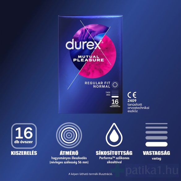 Durex Mutual Pleasure óvszer 16x