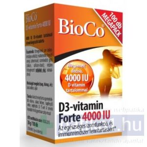BioCo D3-vitamin Forte 4000 IU Megapack 100 db tabletta