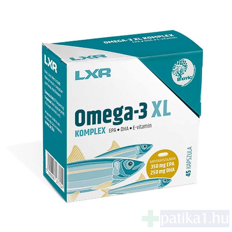 LXR OMEGA-3 XL KOMPLEX 45X kapszula - patika1.hu webáruház