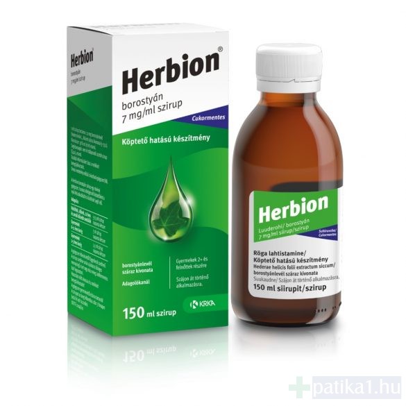 Herbion borostyán 7 mg/ ml szirup 150 ml 