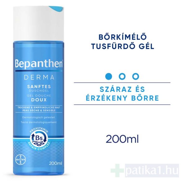 Bepanthen Derma bőrkímélő tusfürdő gél 200 ml