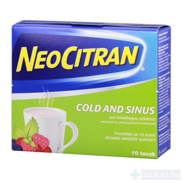 Neo Citran Cold and Sinus por belsőleges oldathoz 10 db