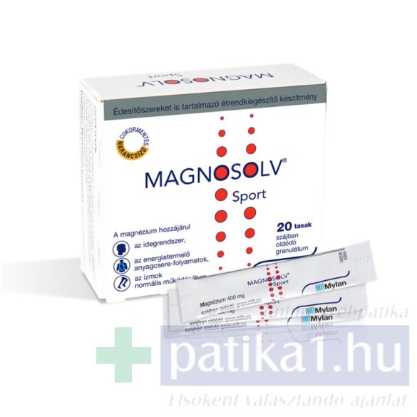 Magnosolv Sport 400 mg granulátum 20 db