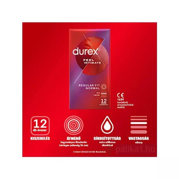 Durex óvszer Feel Intimate 12x