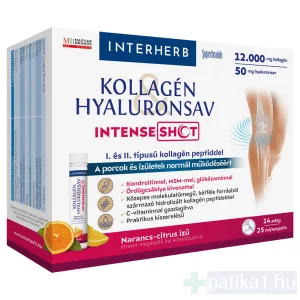 Interherb Kollagén Hyaluronsav Intense Shot 14 db ampulla