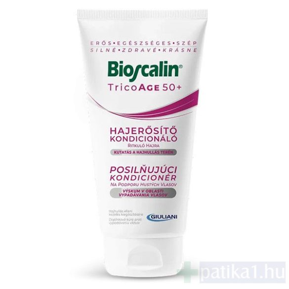 Bioscalin TricoAGE 50+ Hajerősítő kondicionáló ritkuló hajra 150 ml