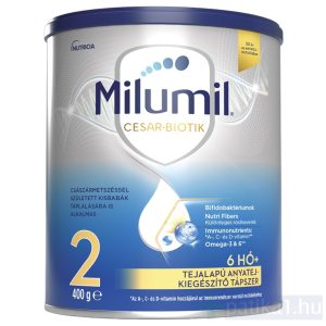 Milumil Cesar-biotik 2 tejalapú anyatej-helyettesítő tápszer 6hó+ 400 g