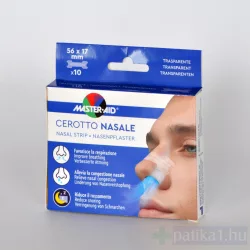   Master Aid Légzéskönnyítő orrtapasz átlátszó 10x Nasale