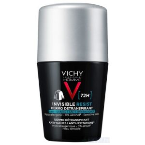 Vichy Homme Deo roll Invisible Resist 72h 50 ml foltmentes Anti Stains