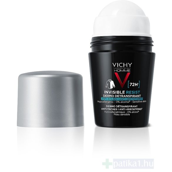 Vichy Homme Deo roll Invisible Resist 72h 50 ml foltmentes Anti Stains