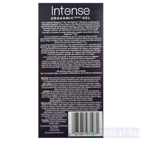 Durex Intense Orgasmic gél 10 ml