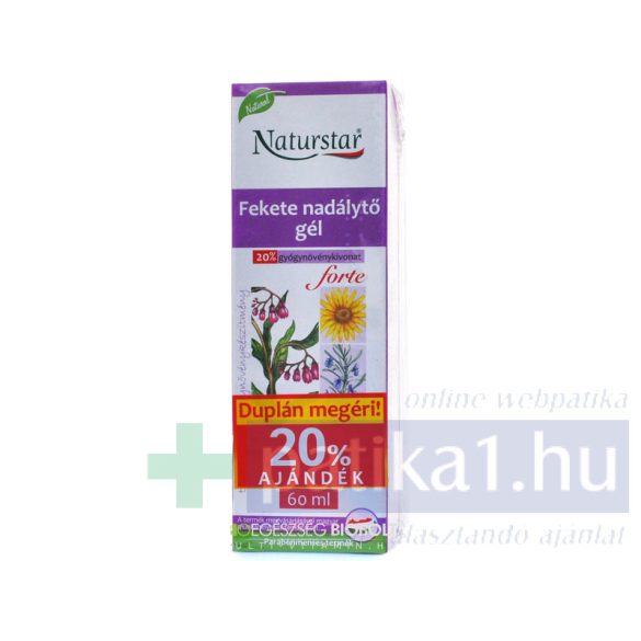 Naturstar fekete nadálytő forte gél DUPLA kiszerelés 2x 60 ml