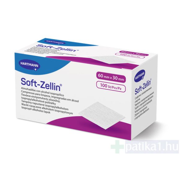 Soft-Zellin törlőkendő alkoholos 100x