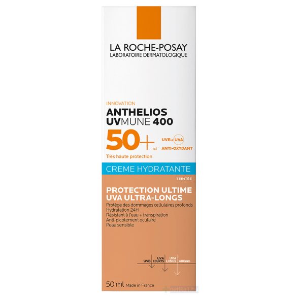 LRP Anthelios UV MUNE 400 Ultra krém Színezett SPF50+ 50 ml
