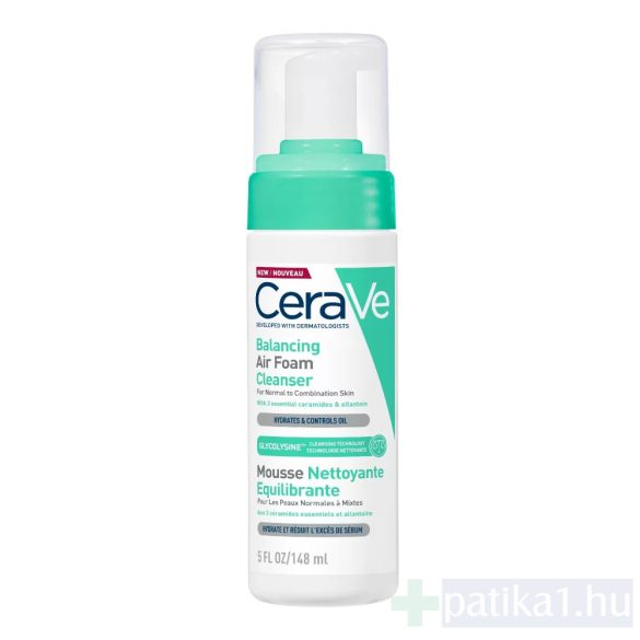 CERAVE Kiegyensúlyozó Könnyű Habtisztító 148ml
