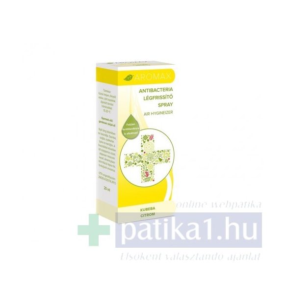 AROMAX ANTIBACTERIA LÉGFRISSÍTŐ SPRAY KUBEBA-CITROM 20 ml