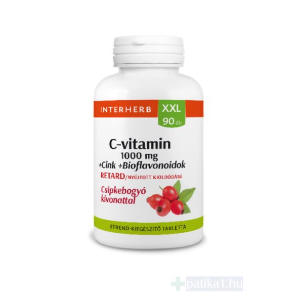 Interherb XXL C-vitamin 1000 mg D3 2000 NE retard tabletta 90x
