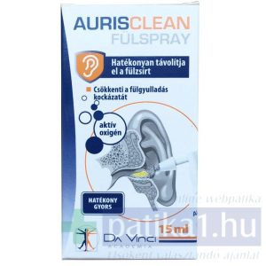 Aurisclean fülspray 15 ml fültisztító 