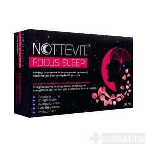 Nottevit Focus Sleep étrendkiegészítő kapszula 30x