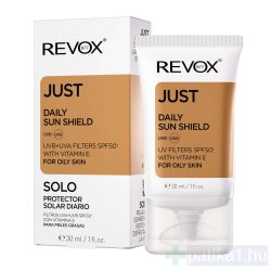   Revox B77 Just Daily Sunshield for oily skin Fényvédő zsíros bőrre UVA+UVB SPF 50+ krém 30 ml 