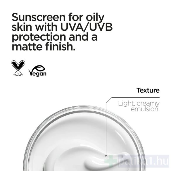 Revox B77 Just Daily Sunshield for oily skin Fényvédő zsíros bőrre UVA+UVB SPF 50+ krém 30 ml 