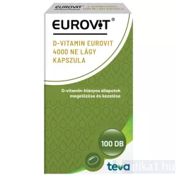 D-Vitamin Eurovit 4000 NE lágy kapszula 100x