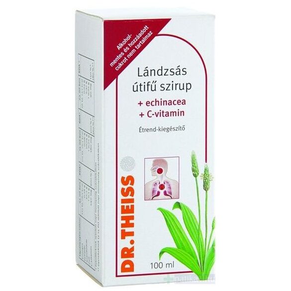 Dr. Theiss Lándzsás útifű echinacea C-vitamin szirup 100 ml