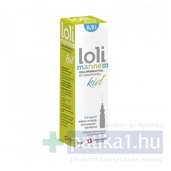 Lolimarine HA KID 0,5 mg/ml oldatos spray 10 ml