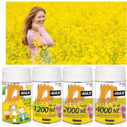 Vitabalans D-Max Kids D3-vitamin 400 NE rágótabletta 90x