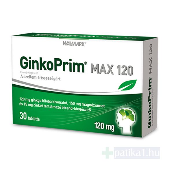 GinkoPrim MAX 120 mg 30 db tabletta