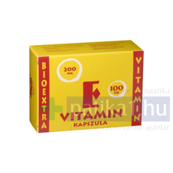 Vitamin E Bioextra 200 mg lágy kapszula 100 db