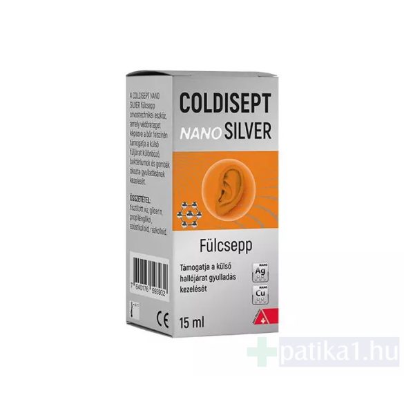 Coldisept NanoSilver fülcsepp 15 ml