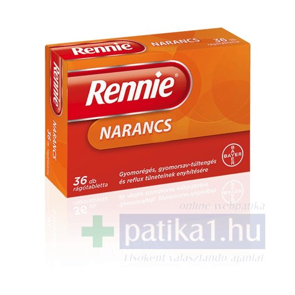 Rennie narancs rágótabletta 36x