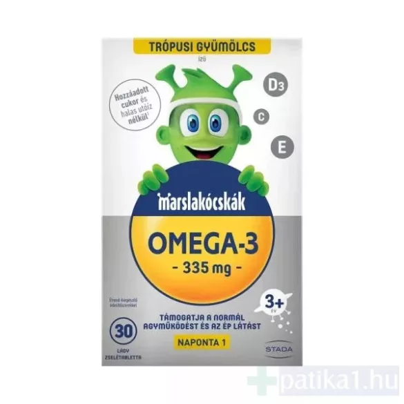 Marslakócskák omega-3 étrendkiegészítő zselétabletta 30x