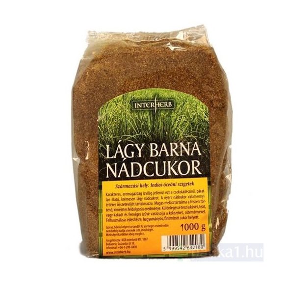 Interherb GURMAN Nádcukor lágy barna 1000g