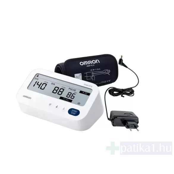 Omron M3 Comfort vérnyomásmérő nagy (22-42 cm) okos mandzsettával + adapter 360 Intelli Wrap 