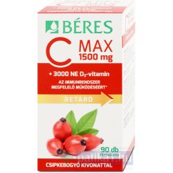   Béres C Max 1500 mg csipke D3 3000 NE retard filmtabletta 90 db